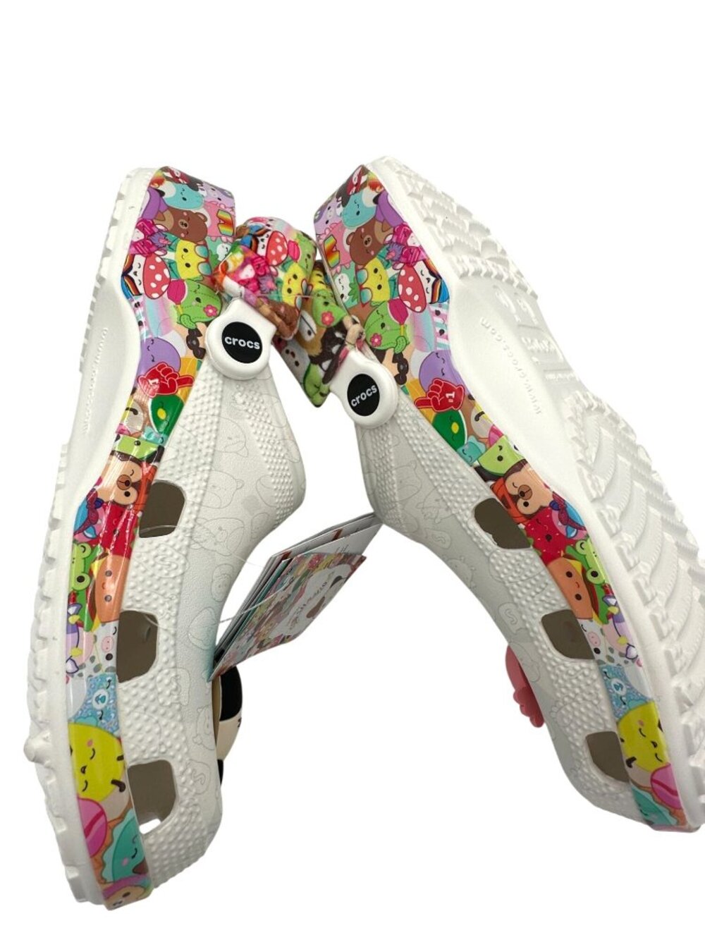 Crocs Squishmallows Clogs M8 W10 White Colorful Classic Cartoon Shoe Charms NEW - Picture 15 of 16
